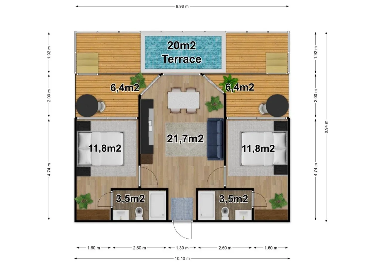 Планировка 2BR