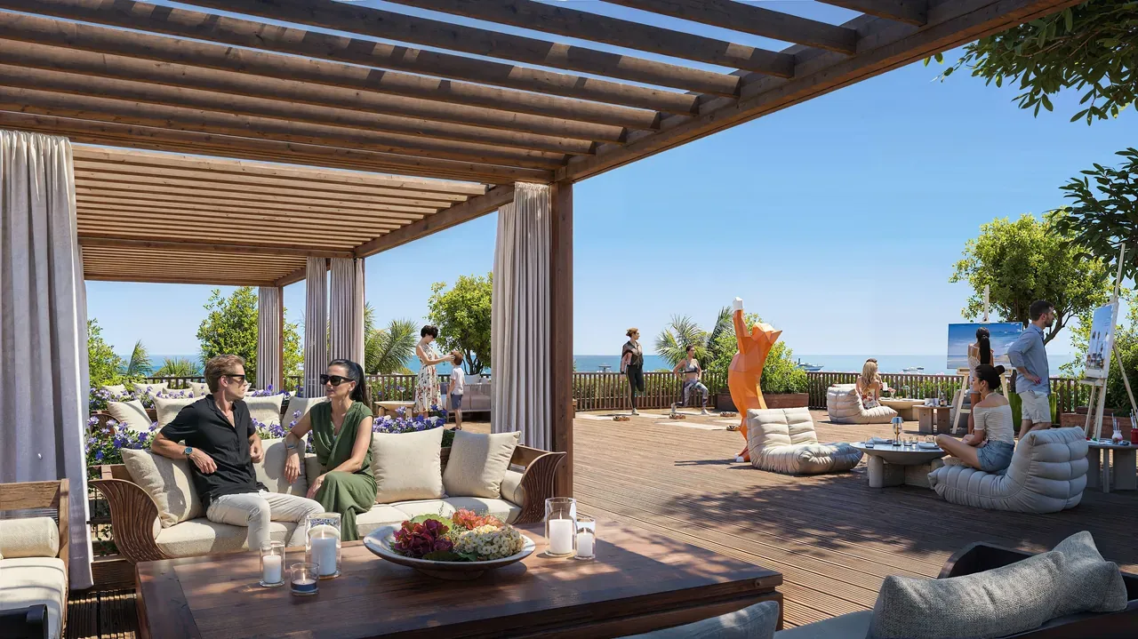 Rooftop lounge